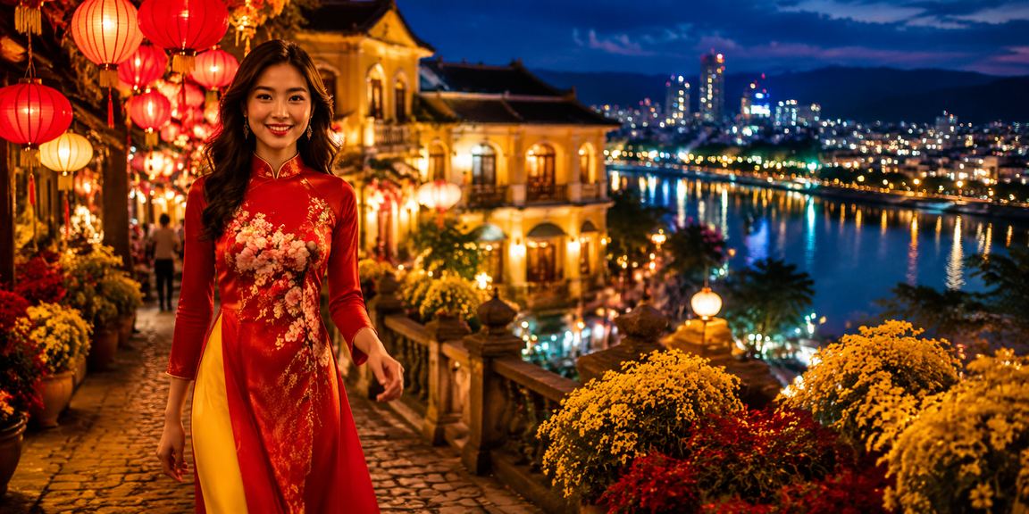Không khí chợ đêm Đà Lạt lung linh — người dùng thư giãn và theo dõi kết quả cá cược trên điện thoại