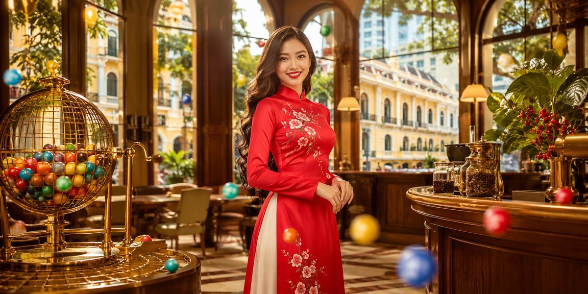 Phụ nữ Việt Nam trong tà áo dài theo dõi kết quả xổ số trực tuyến tại TP. Hồ Chí Minh